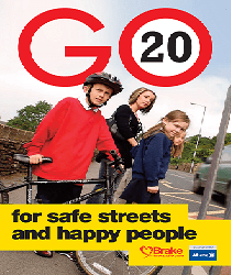 GO 20 for safe streets and happy people