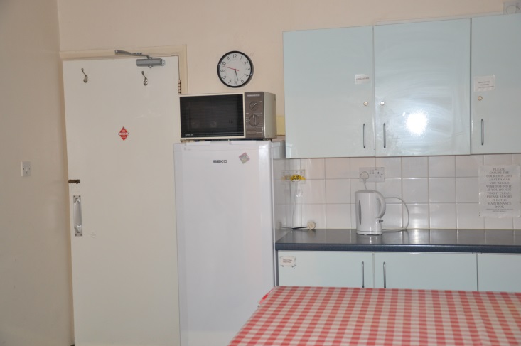 A photo of the Capel-le-Ferne village hall kitchen
