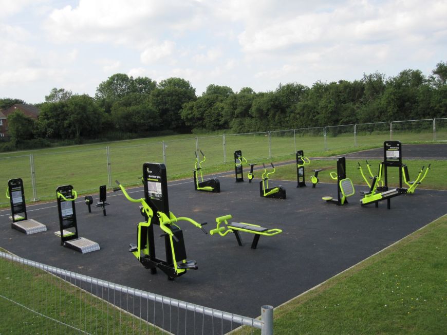 A photo of the outdoor gym