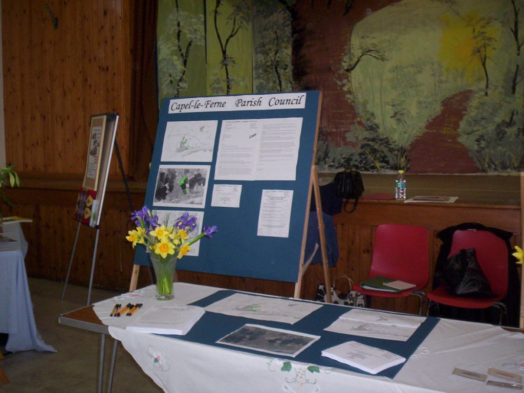 Parish Council stand with a display of local development framework plans